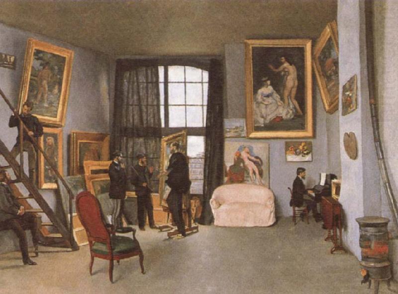 Frederic Bazille The artist-s Studio oil painting picture